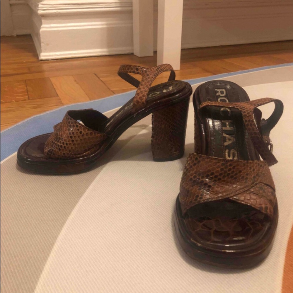 Rochas leather sandals